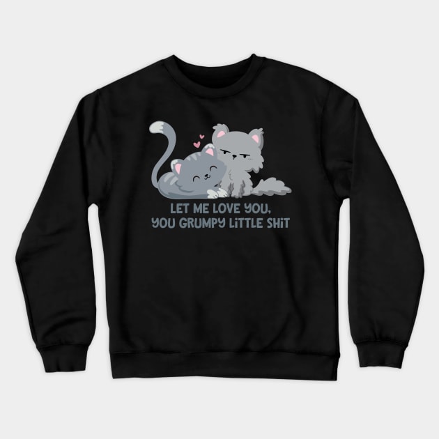 Feline Grumpy Crewneck Sweatshirt by FunUsualSuspects